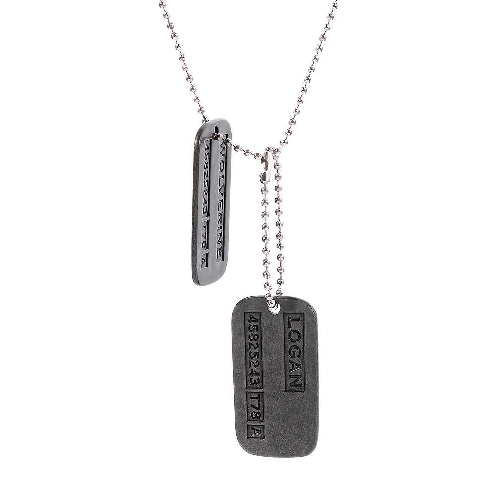 TEMU 1pc Pendentif Plaque de Lettre Wolverine Ornement Rétro pour Voiture