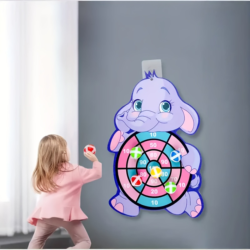 Set Kleurrijke Olifant Kleverige Bal Toss