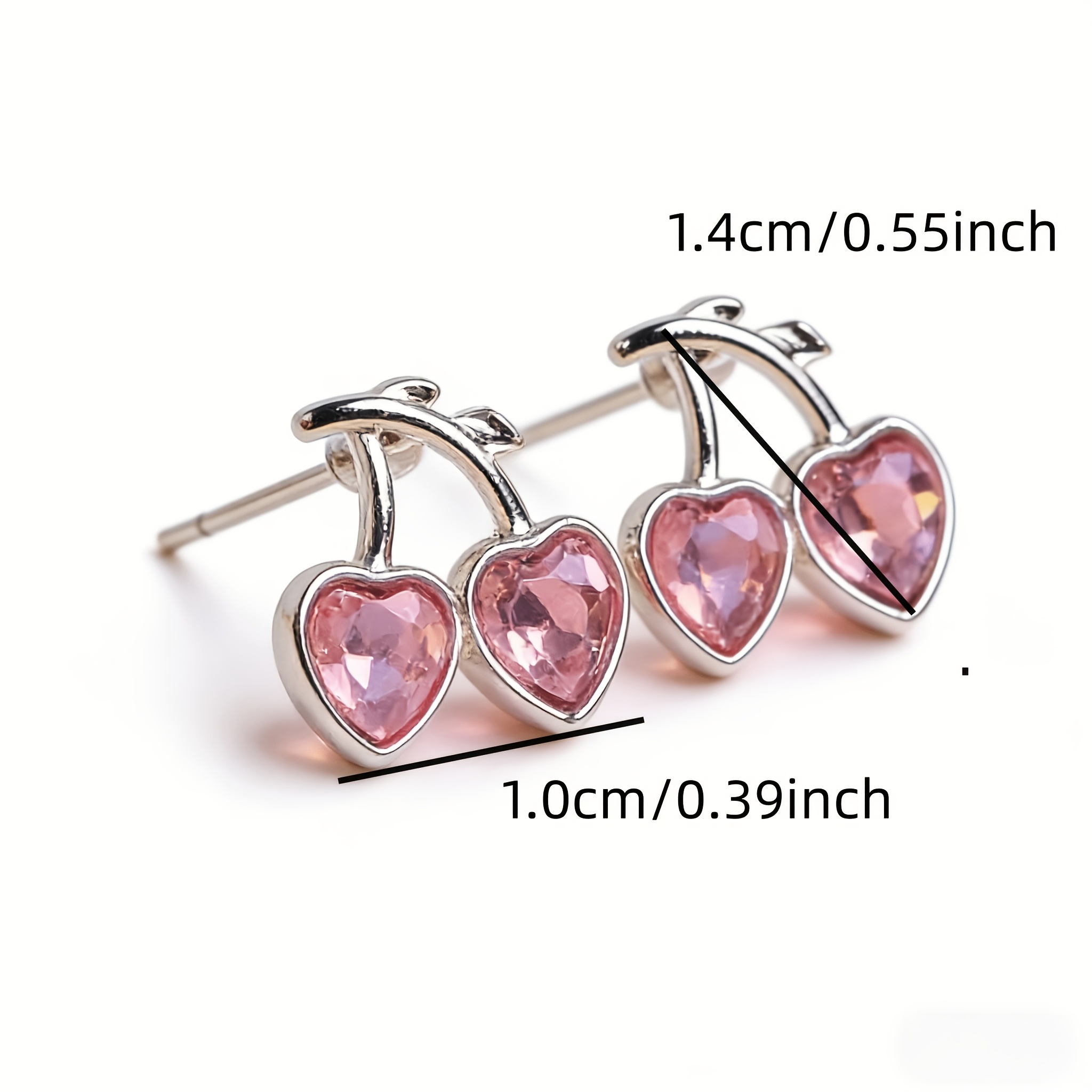 16/22 Pairs Heart-Shaped Butterfly Flower Stud Earrings Pack