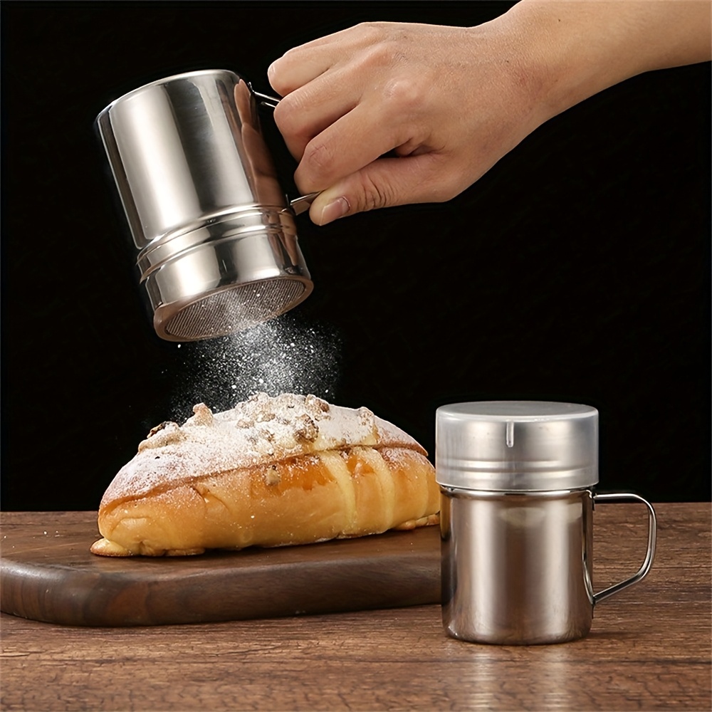 Medium Size Powder Dispenser with Handle, 2pcs Set
