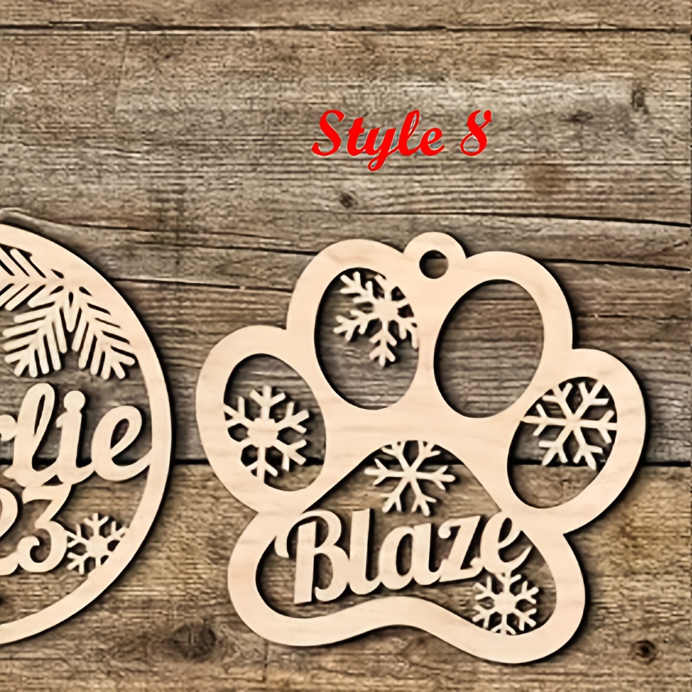 Image of Customized Wooden Ornaments For Christmas - From 8 Designs - Personalized Tree Decorations - Holiday Baubles