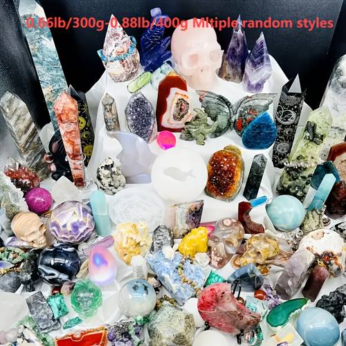 bohemian style collection box assorted crystal towers balls carvings set ideal for home office decor perfect gift for mothers day graduation easter thanksgiving crystal decorations