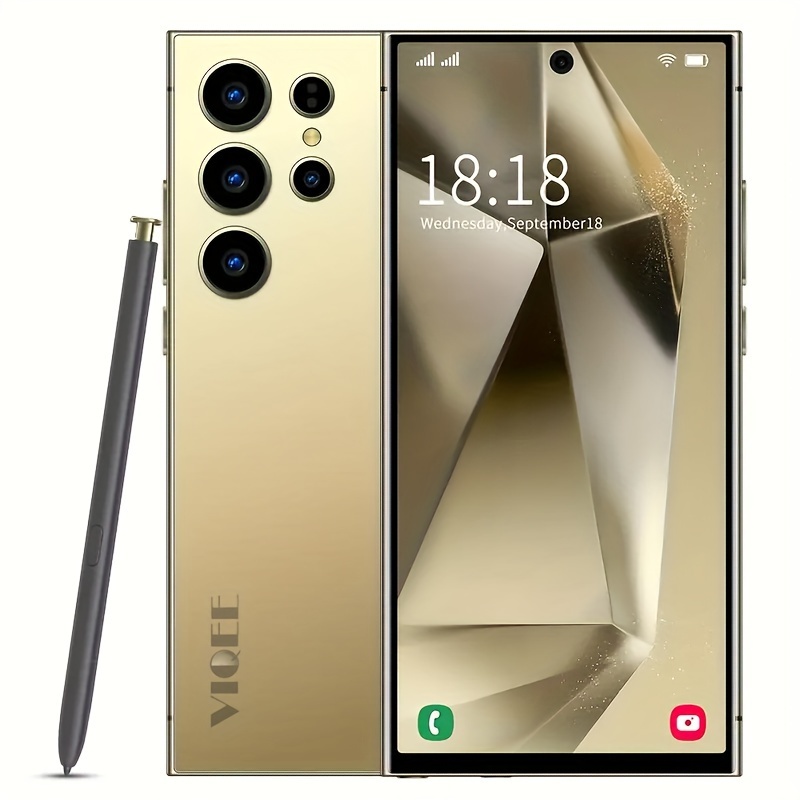 

8gb+256gb I24 Ultra Android 13 Smartphone - 7" Hd Display, 7000mah Battery, Built- Pen, Unlocked Cell Phone For Use (gold)