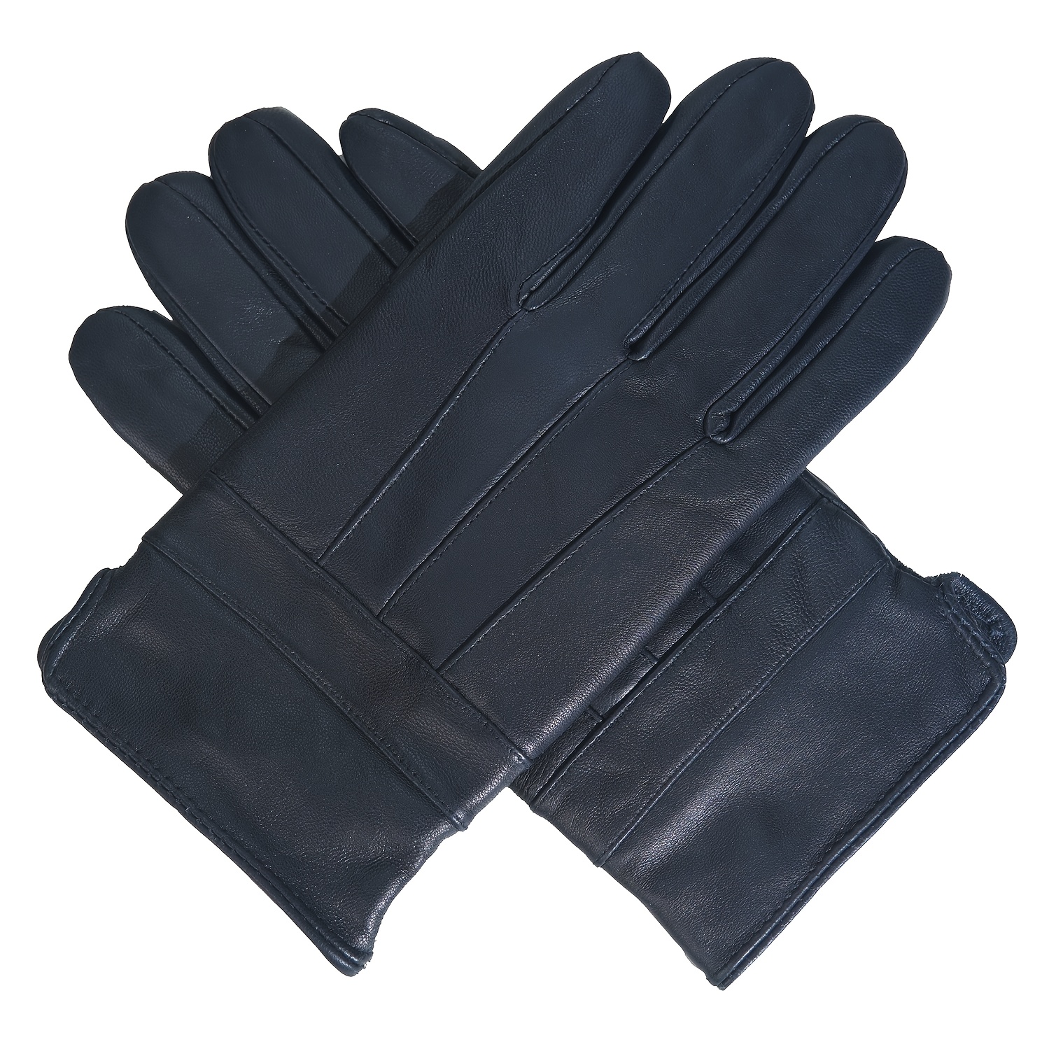 

Men' Sheepskin Touchscreen Gloves - Cashmere Lined, For Driving, Biking & Outdoor Activities - Perfect Winter Gift