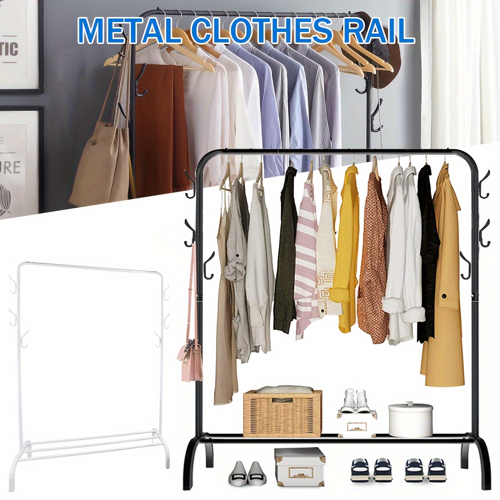 

Clothes Multifunctional For Bedroom Metal Hanging Heavy Clothes Garment Storage