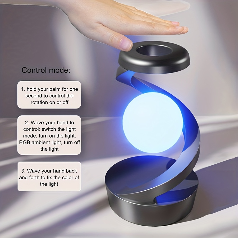 rotating motion sensor night light rechargeable bedside lamp bedroom   light Product details 6