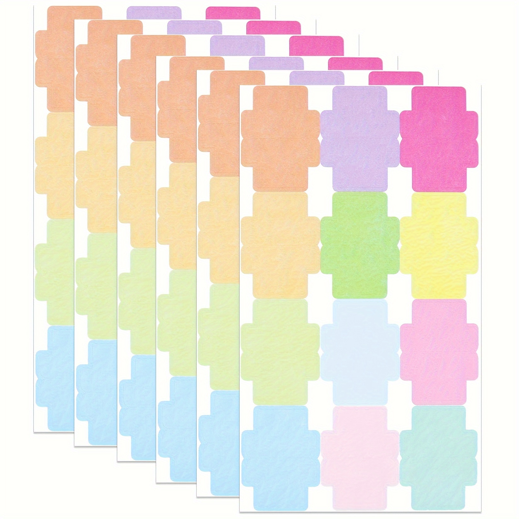 

72pcs Index Tabs | Hexagonal, 12 Vibrant Colors | Large Space For , Book & Labeling | Ideal For Students & Professionals, Task Organization|hexagonal Notes| Paper