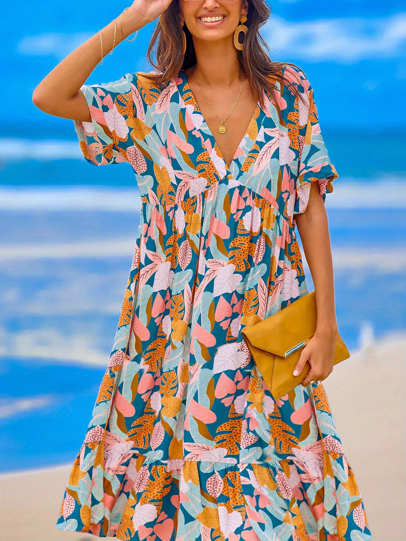 ロピア 爆買い plus size vacation beach dresses sold on Temu United States Clothing