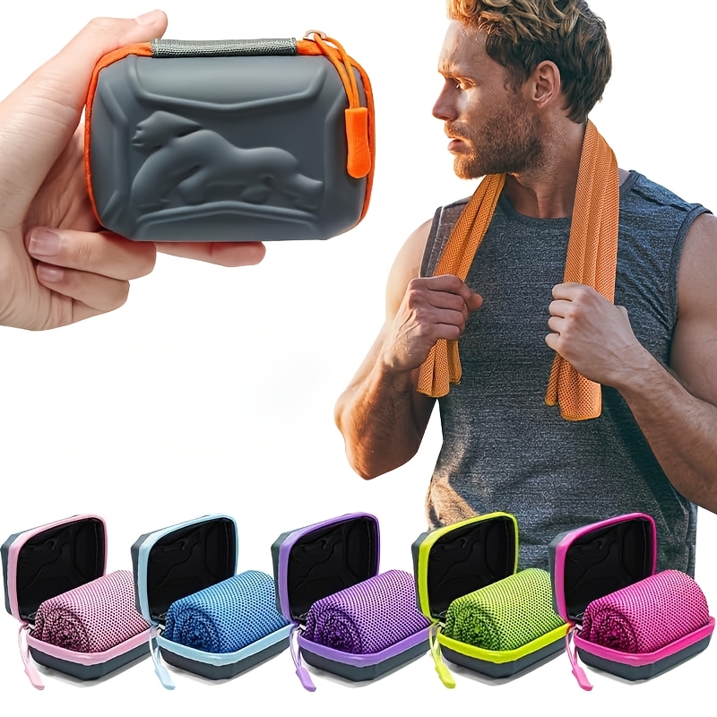 TEMU 3pcs Eva Outdoor Camping Cooling Sports Quick-dry Towel, Cooling Towel, Promotional Gift, Towel