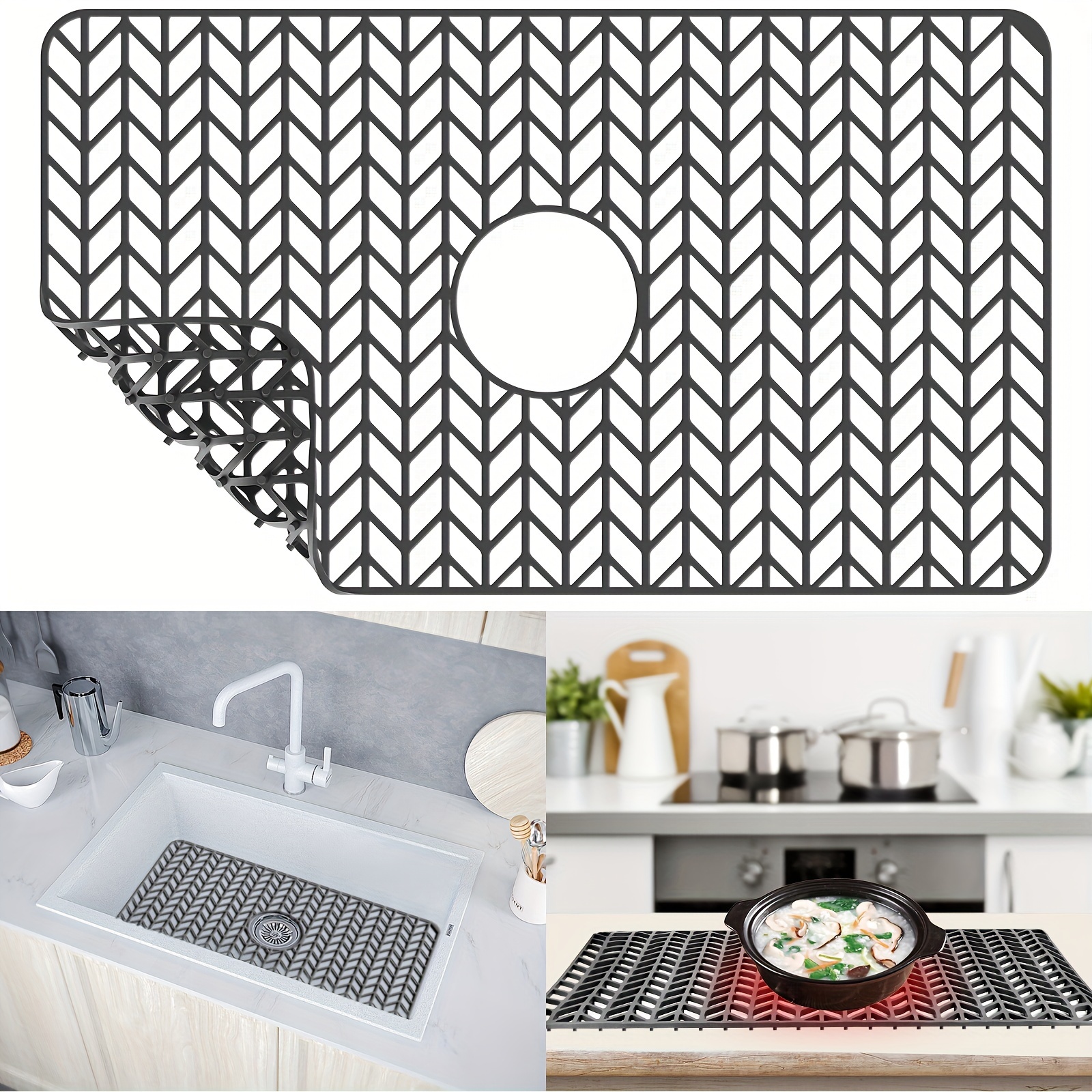 Grand Fusion Kitchen Sink Protector Mat 1pk, One Size - Foods Co.
