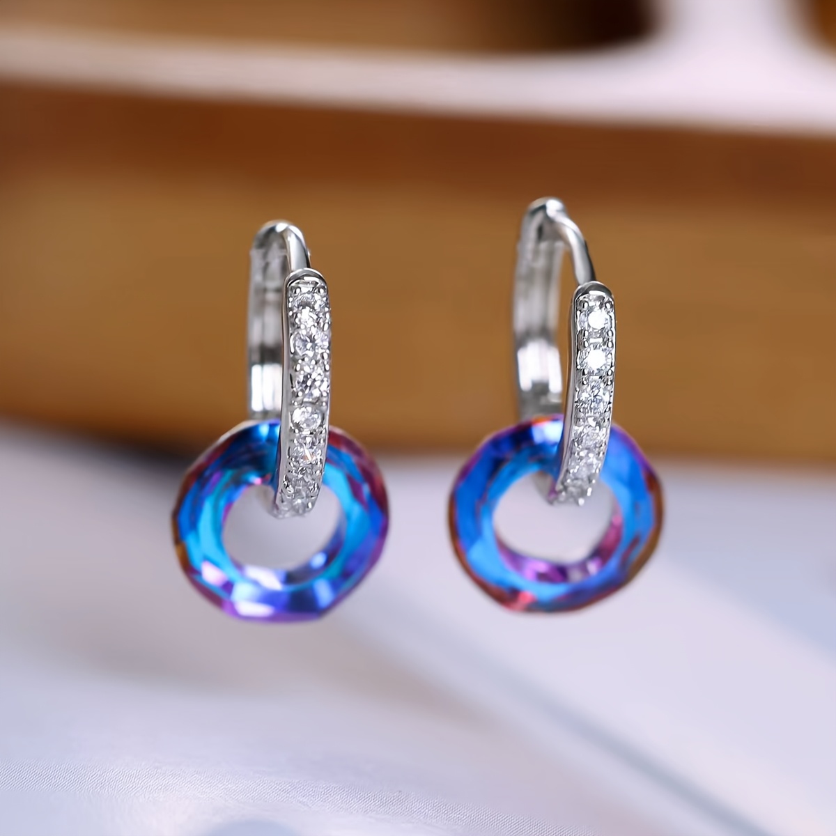 TEMU 1 Pair, Bohemian Fashion - Copper, Hoop Earrings - Unisex Fashion Earrings, Suitable For Holiday Parties, Dances, Christmas, Thanksgiving,