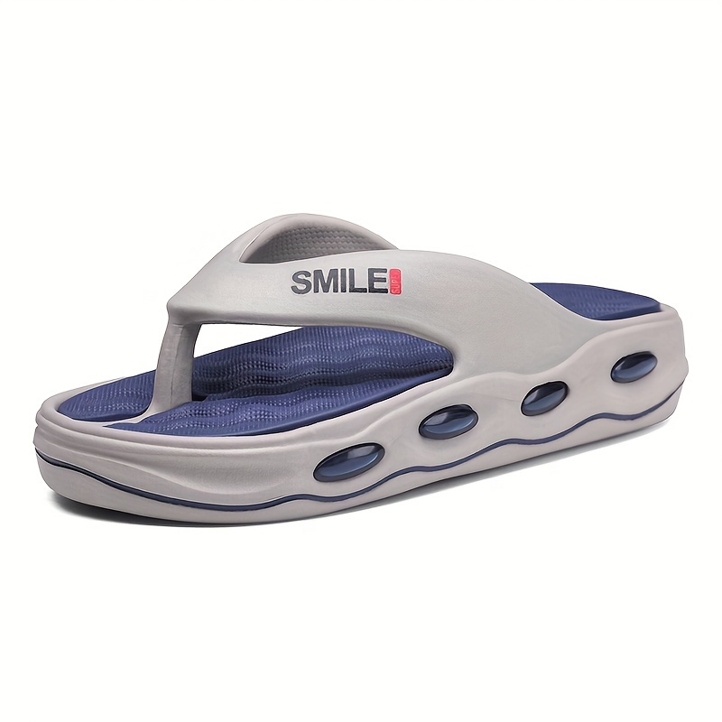 mens chunky flip flops comfy non slip casual soft sole eva thong sandals mens footwear details 2