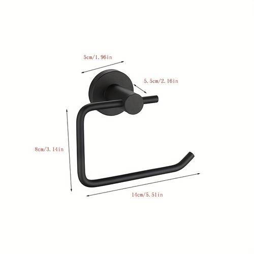 wall mounted toilet paper holder durable round matte black brushed glossy toiletry roll holder suitable for extra large rolls premium 304 stainless steel suitable for bathroom and kitchen