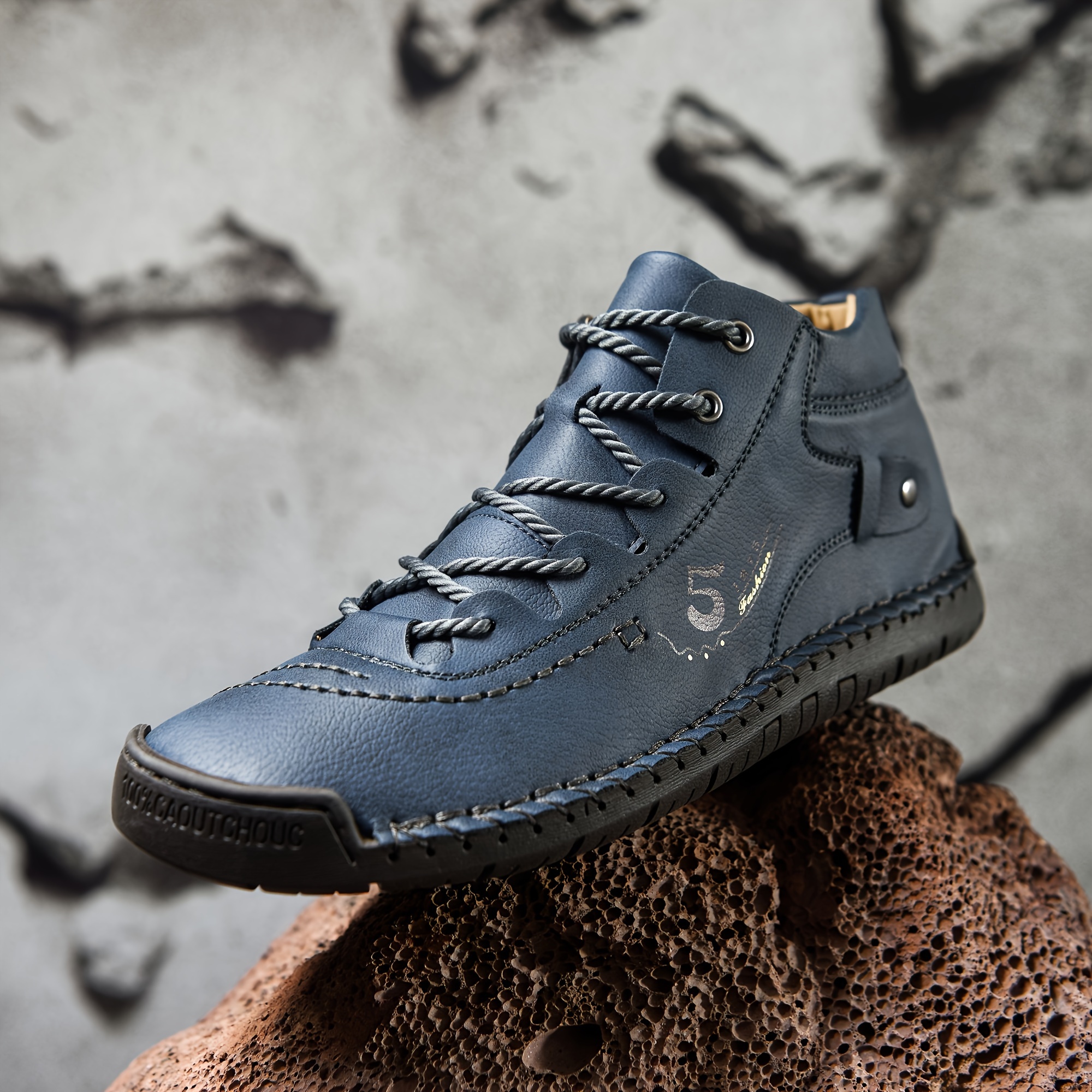 Chaussures décontractées pour hommes, bottines Chukka à la cheville,  mocassins légers à enfiler, chaussures de conduite de marche mi-hautes pour  homme