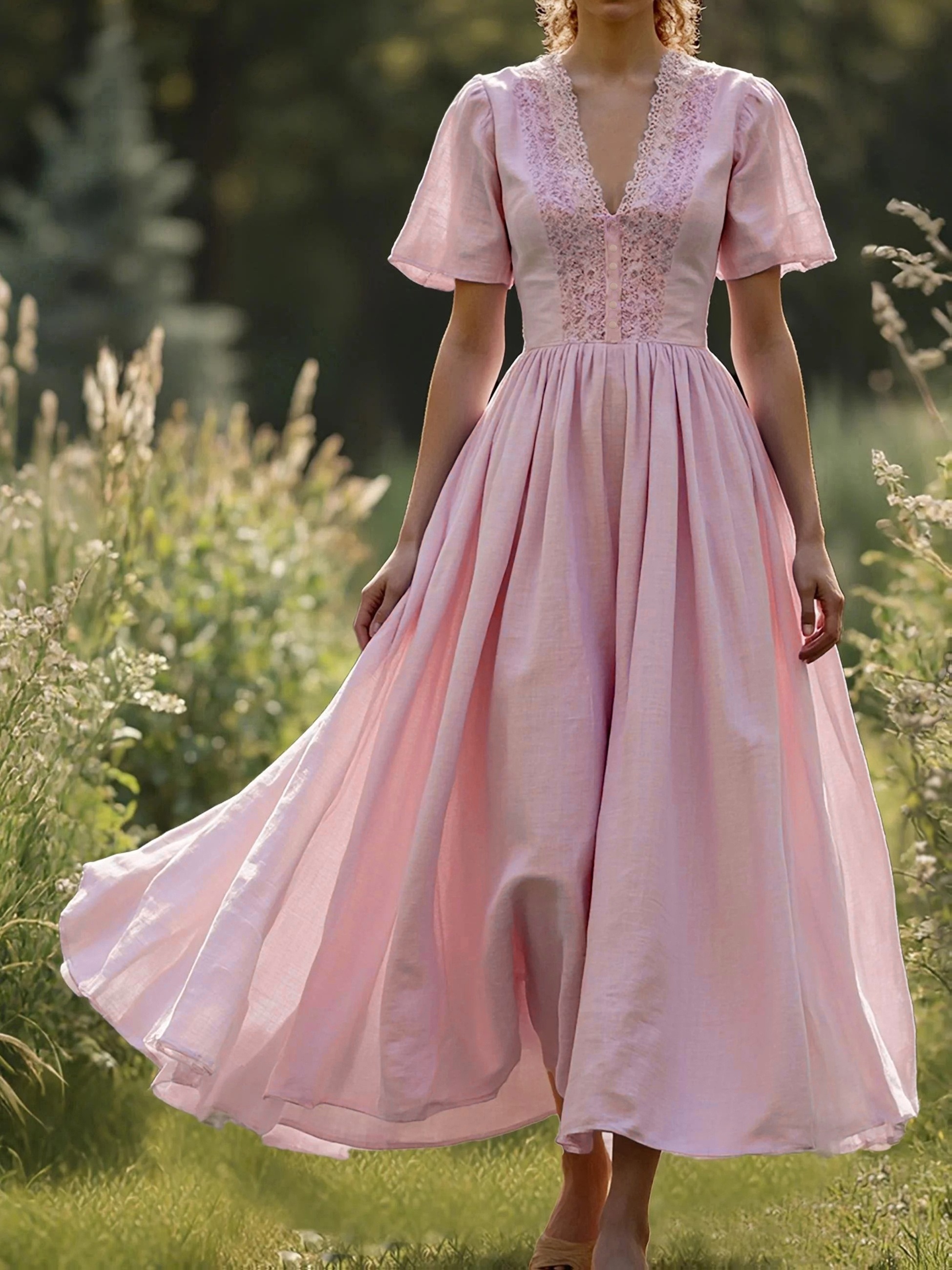 strapless open back dress Mauve Maxi Dress with Silver Jewels main image 1