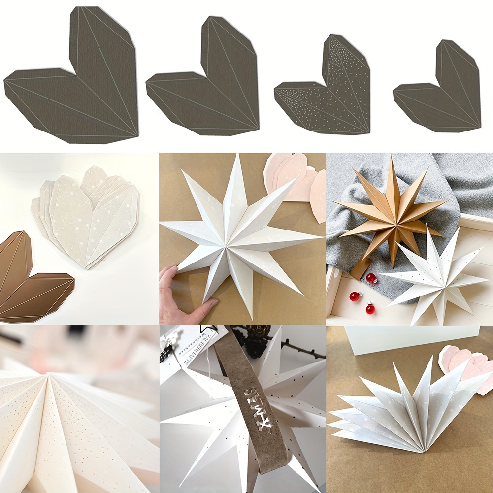 

Folding Stars Metal Cutting Dies, Embossing Die Cut For Diy Card Making Scrapbooking Crafting Supplies, Template Mould, Photo Album Paper Die Cuts For Craft Decoration