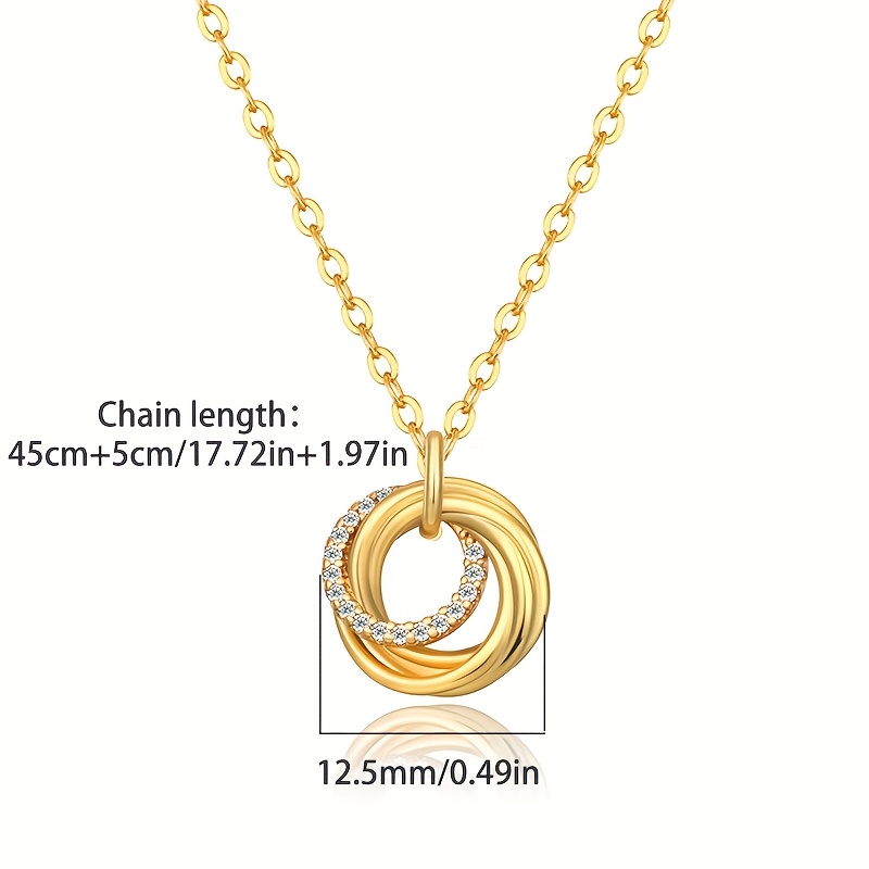 Image of Elegant 925 Silver Pendant Necklace With Sparkling Cubic Zirconia - Perfect Gift For Women, Ideal For Valentine's Day, Birthdays, And Date Nights, Includes A Gift Box, Perfect For Thanksgiving