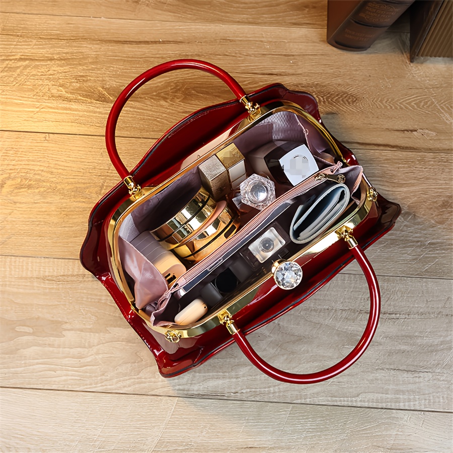 Fashionable Women's Shoulder Bag, Painted Cowhide Crossbody Bag with Adjustable Strap