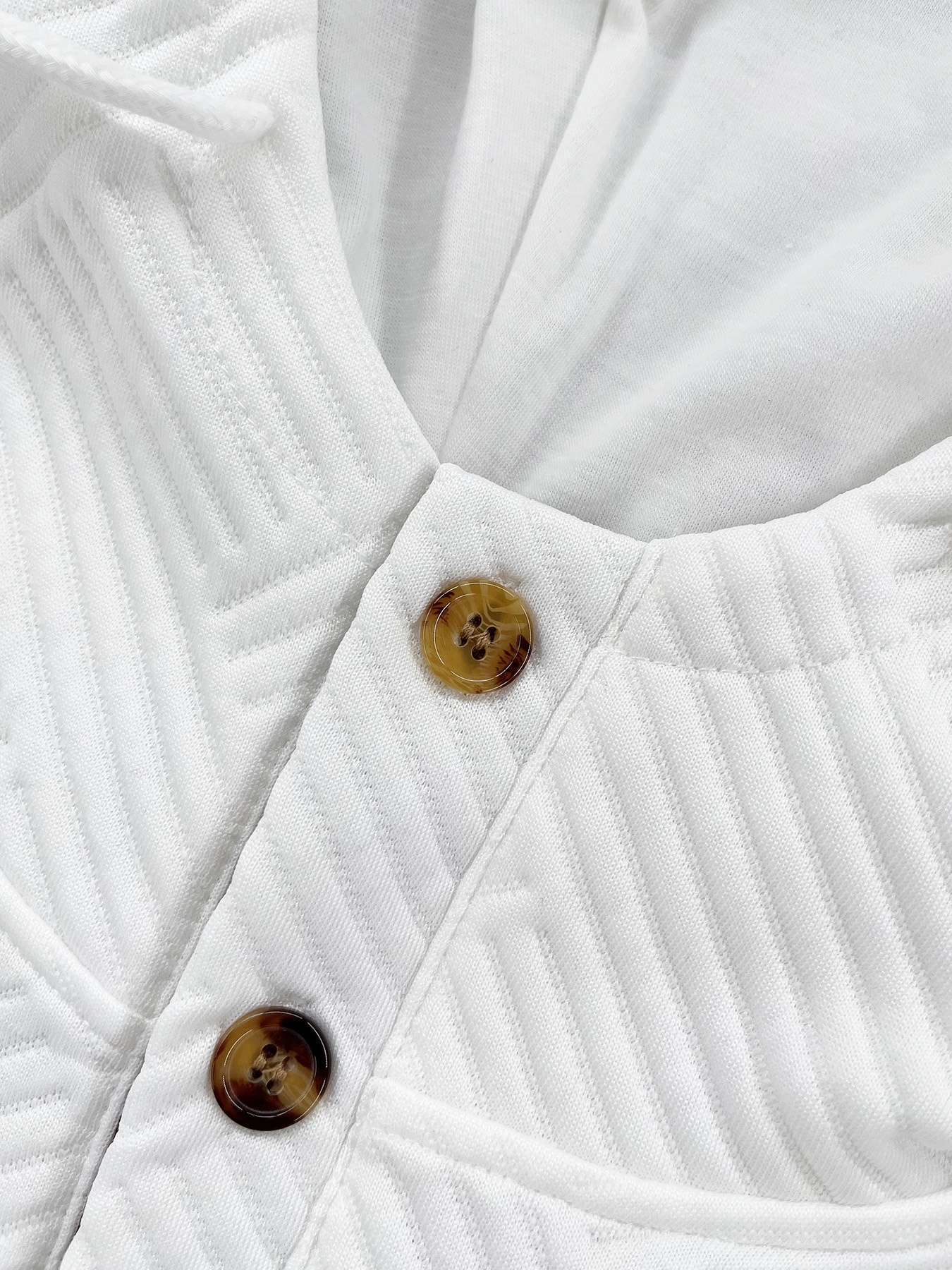 Men's 3pcs Hooded Sweatshirt Set - Textured Micro-Elastic Fabric, Casual Button & Drawstring Hoodies with Chest Pocket & Contrast Collar - Spring/Fall Outdoor Wear (Navy/Beige/White) - Versatile Layering for Daily & Vacation - Hand Washable, Comfortable Everyday Sweatsuit Set, Modern Streetwear, Breathable Fabric, Durable Construction, Elastic Cuffs, Style