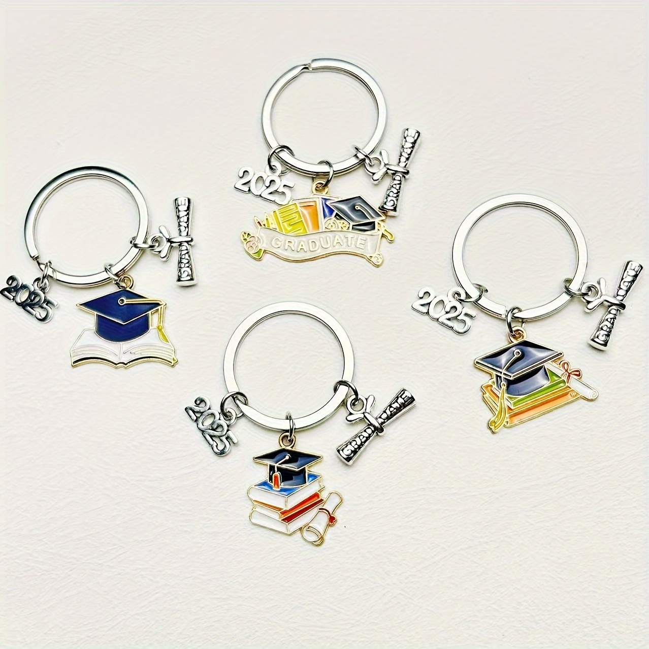 

Graduation Cap & Keychain - Teacher Appreciation , Alloy Key For Backpacks & , Accessory For Graduates, For Car & Supplies