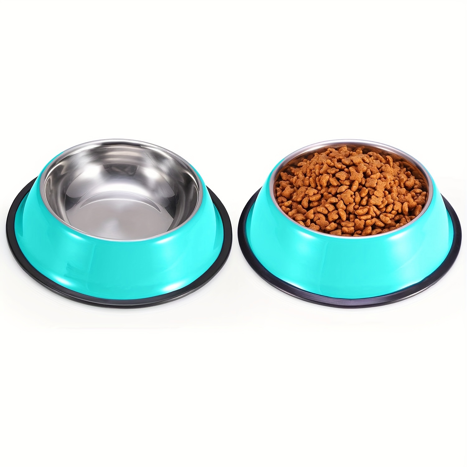 2pcs stainless bowls non slip anti skid stackable Temu