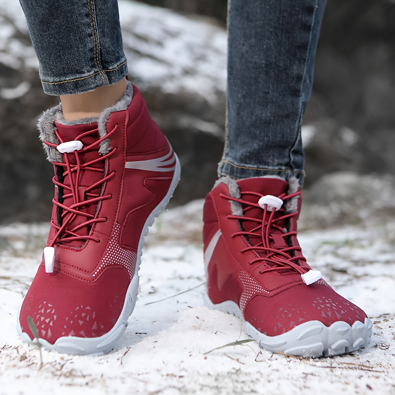 Women's Outdoor Wide Head Snow Boots, Warm Winter Shoes