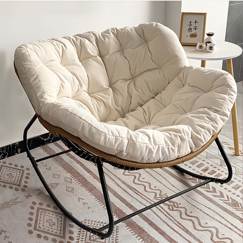 heavy duty oversized outdoor leisure chair courtyard lounge chair birds nest lounger with cushion   leisure     your courtyard balcony   outdoor spaces   essential housewarming gift recommendation