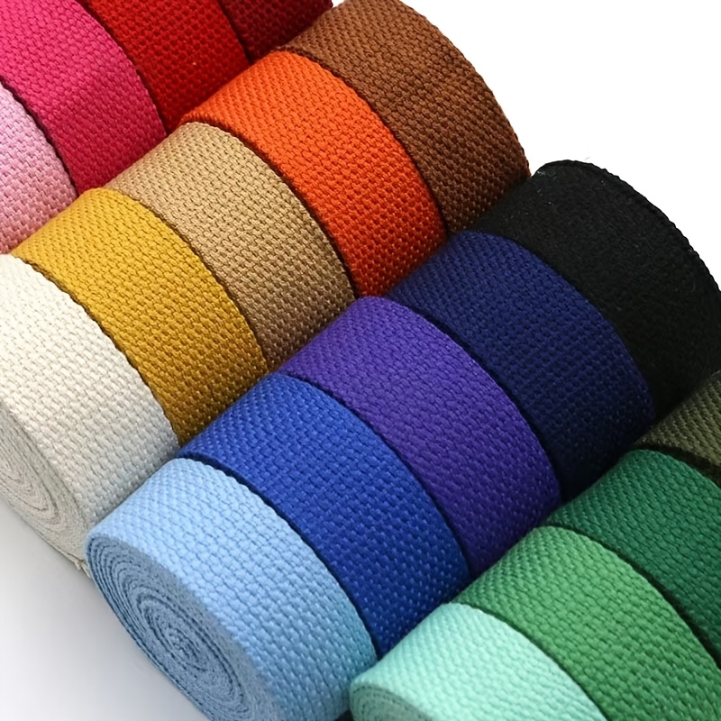 a 2 5cm wide 72 inch long webbing schoolbag backpack handbag canvas strap solid color plain strap yoga textile strap