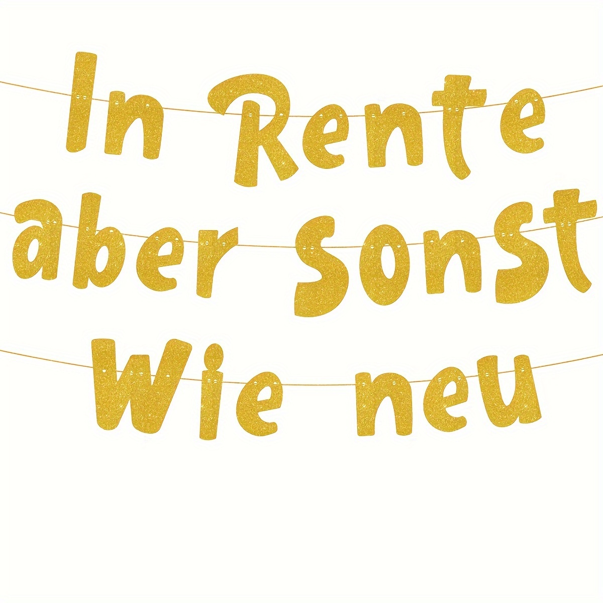 A Set Of Fun Golden Glitter Retirement Theme Party Decoration Banners
