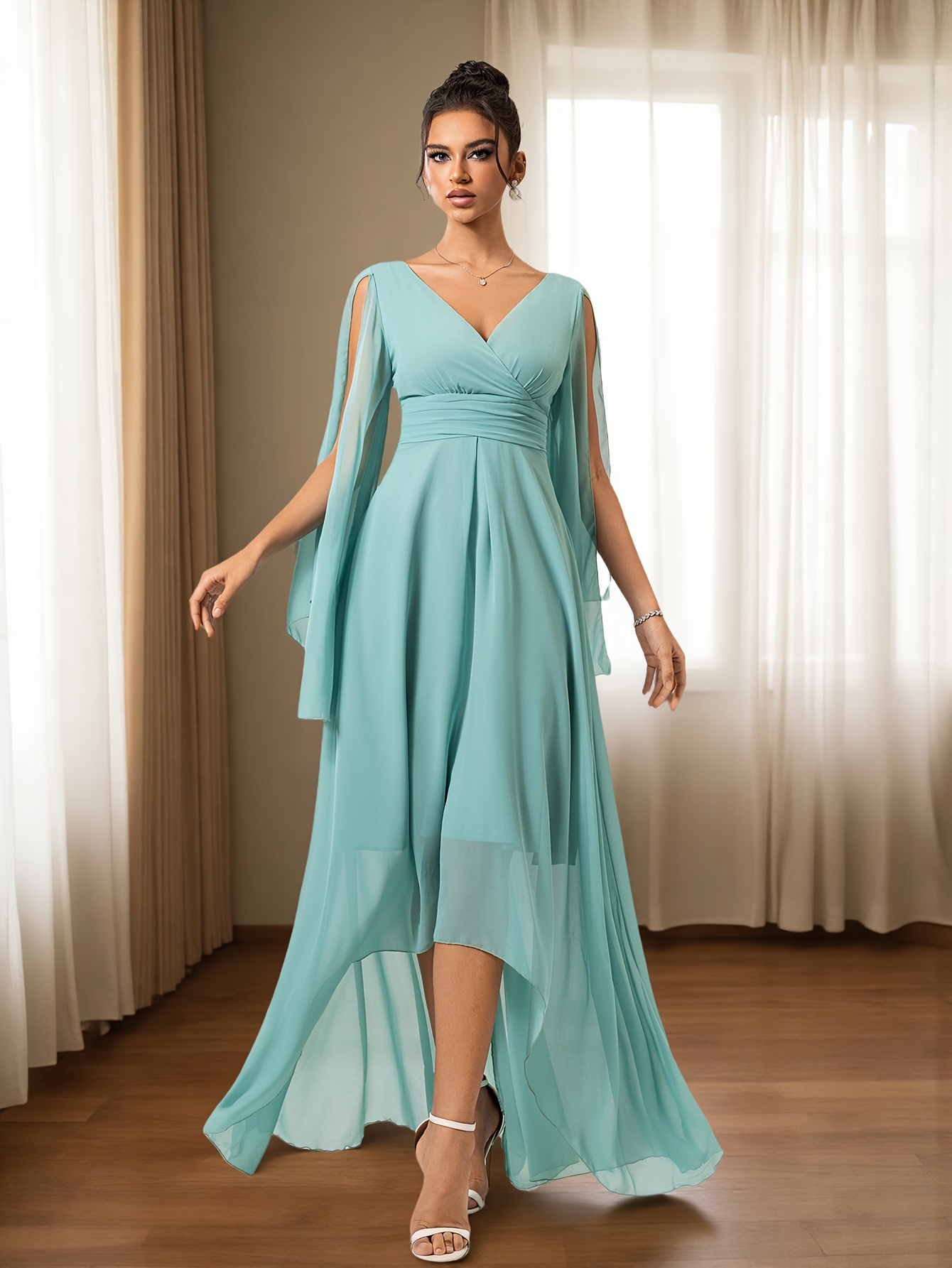 short mint green bridesmaid dresses TDY Mint Short Infinity Dress