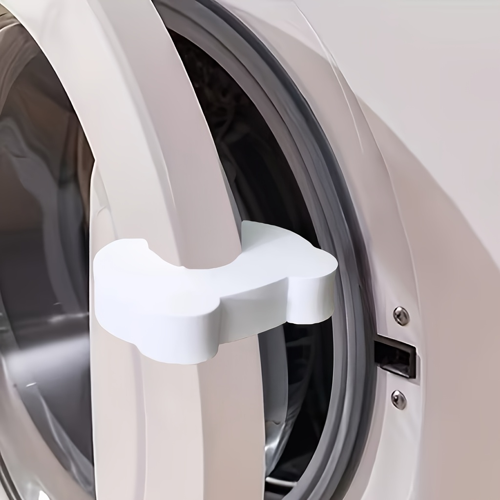 TEMU 3 Soportes antideslizantes de para ventilación de lavadora, topes de puerta para lavadora con diseño de gato adorable, topes de seguridad para