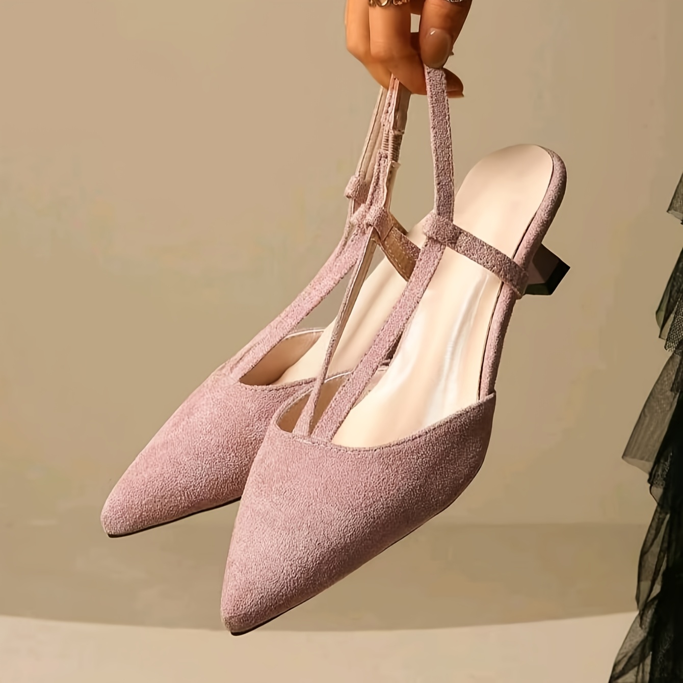 scarpe eleganti donna tacco medio e punta a spillo Temu Italy