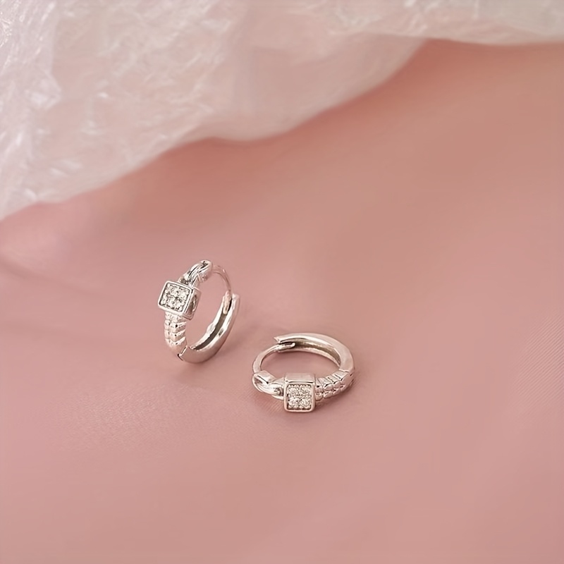 

925 Silvery Earrings Zirconia - & , For