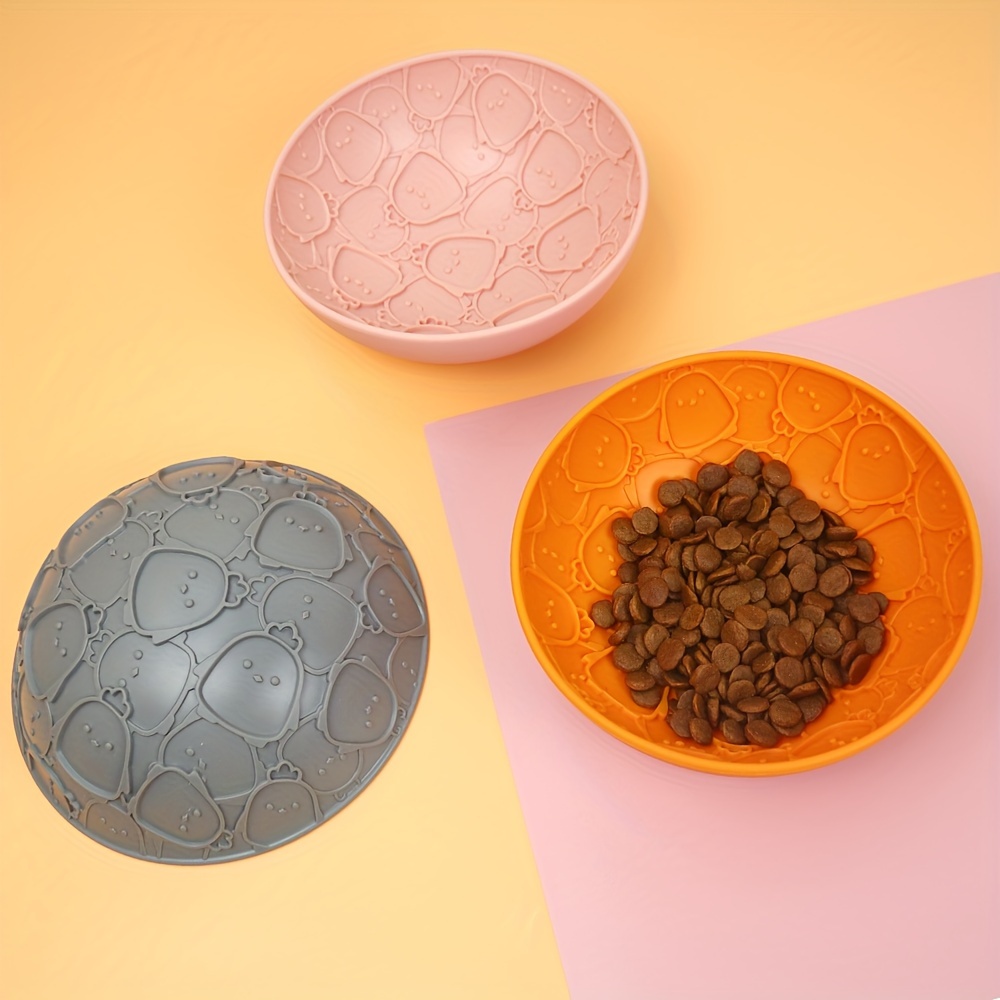 1pc silicone pet bowl lickable mat multi functional dog feeding dish easy to   slow feeder for dogs Product details 2