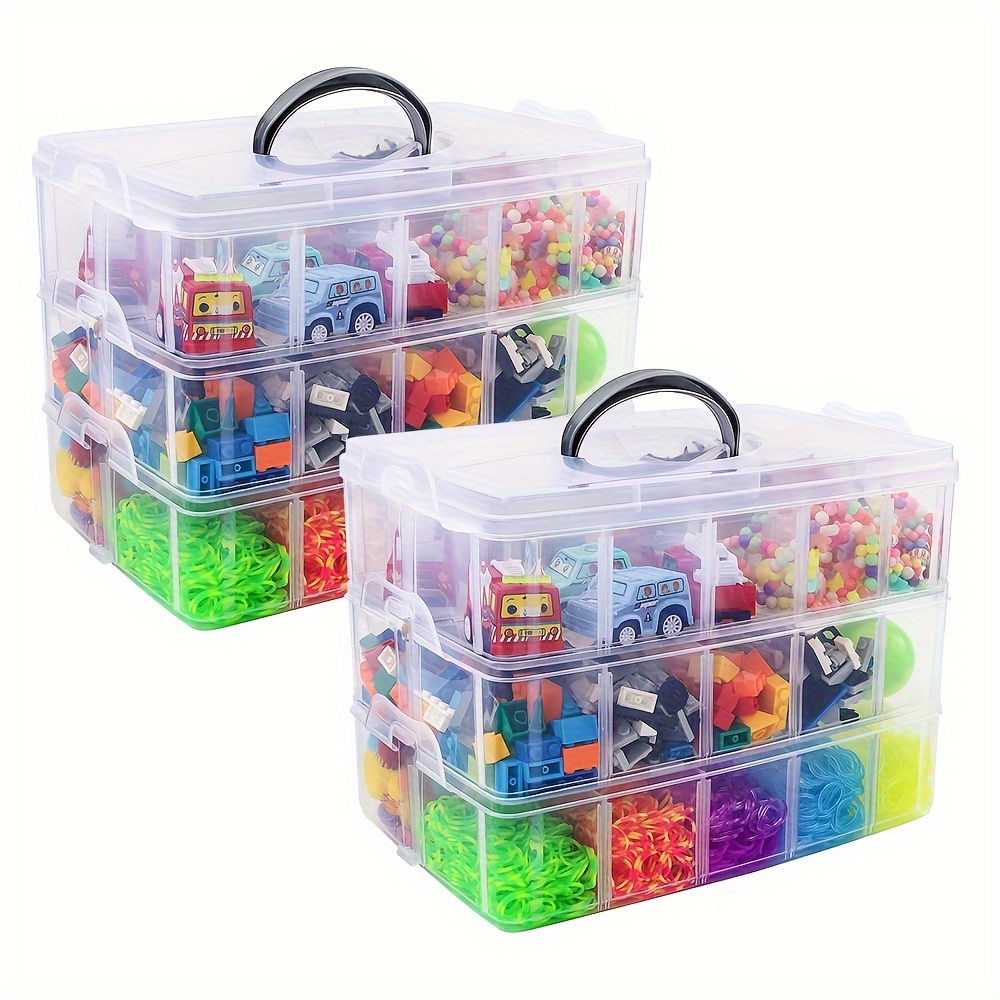 

Superlele3 Stackable Storage Container Box With Dividers - 30 Compartments, For Art And Craft Storage, Bead Storage, Paper Tape, 's Toys, Jewelry, Beauty And Sewing Supplies