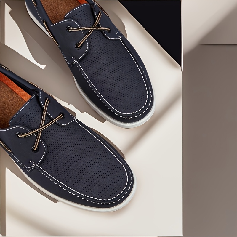 2025 New Gift Men's Ankle Strap Boat Shoes Loafers Business Casual Multi-Scene