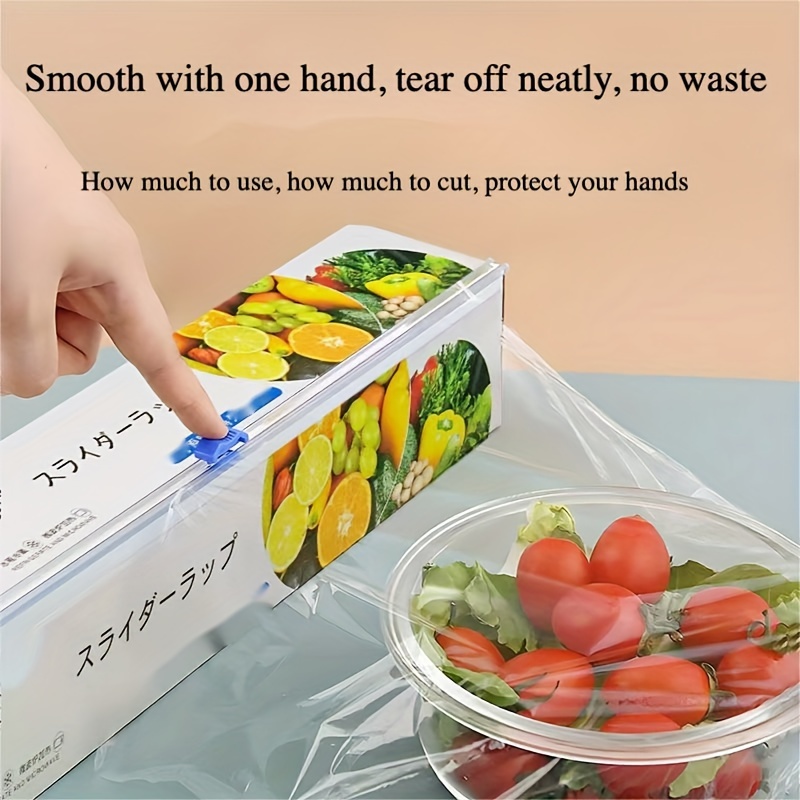 

Disposable Portable Cutting Cling Film, Dust-proof Pe Transparent Household Kitchen Plastic Cling Film, Hand Friendly, And Low Temperature Resistant Cling Film, Multi- And Diverse Protective Film