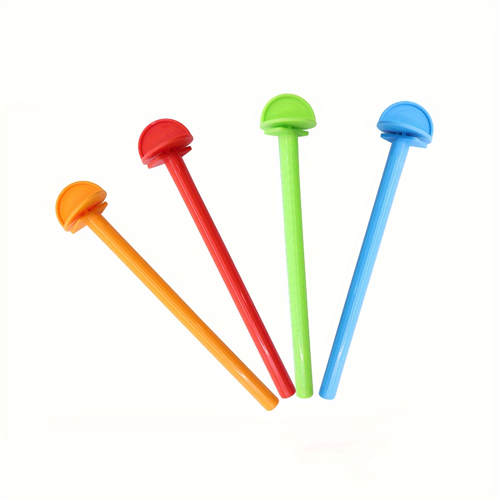 Image of 4pcs Random Color Bird Cage Pole, Plastic Stick Bird Toys, Bird Supplies, Bird Stick Perch, Bird Parrot Cage Accessories