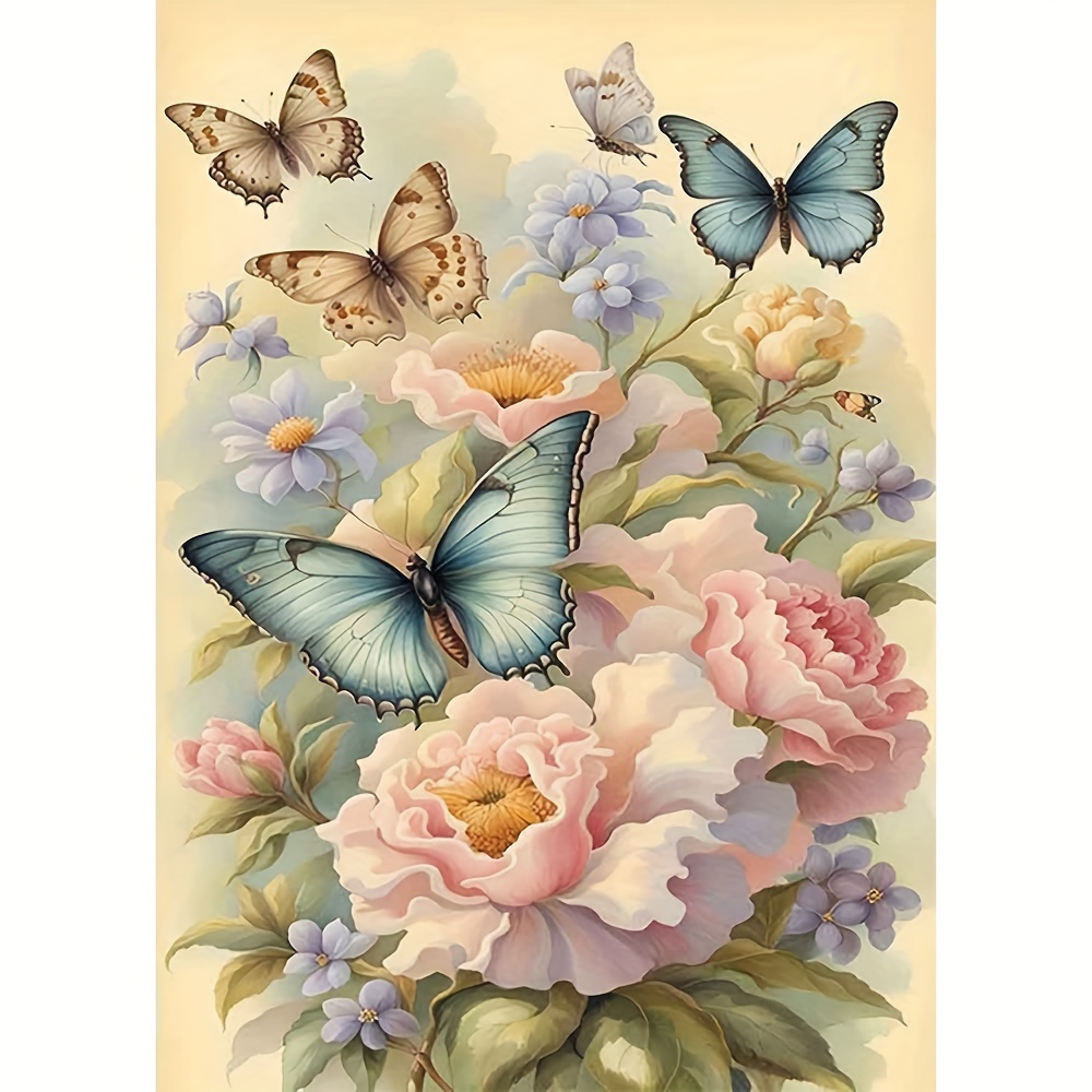 

Diamond Painting, Diamond Embroidery, Full Diamond, Animal, Butterfly, 30x40cm/11.81inx15.75in