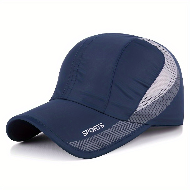 1pc Breathable Quick Dry Mesh Baseball Summer Sports Hats Men