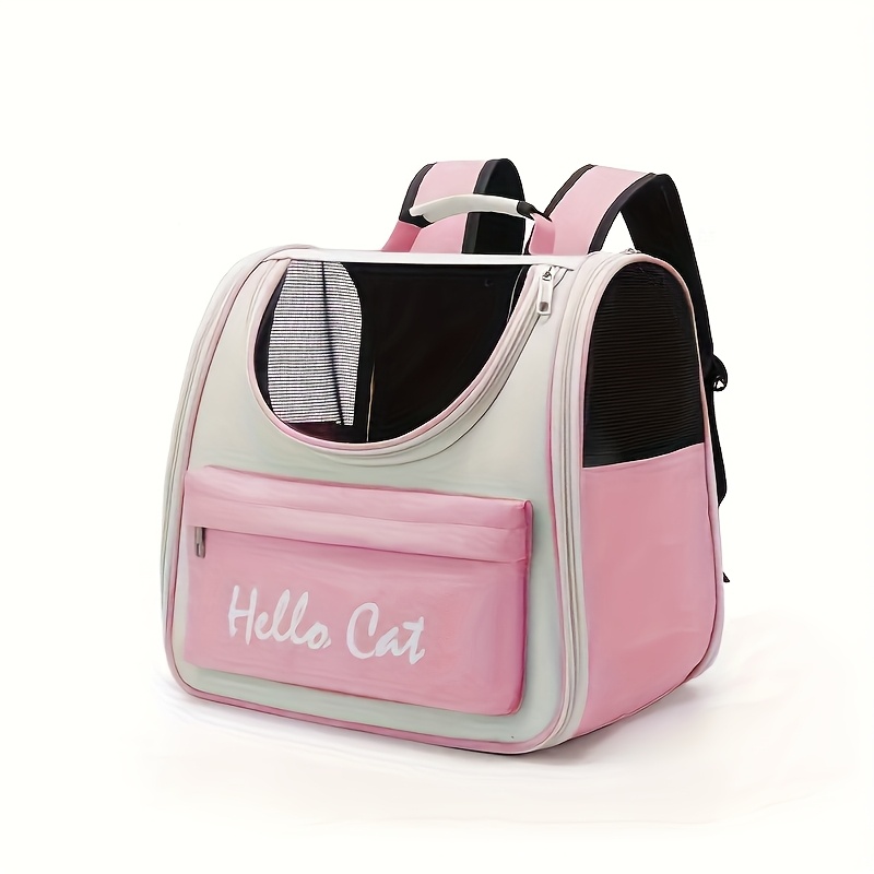 E-shop Nylon-Haustierrucksack, faltbare Reisetasche mit großem Fassungsvermögen Reißverschluss für einfachen Zugriff für Katzen kleine Hunde,