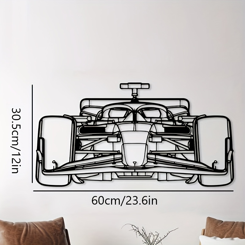 TEMU . Racing Performance Auto Silhouette Metallkunst, Auto Gamer Geschenk, Sportliche Auto Silhouette Wandskulptur Dekor, Auto Enthusiasten Geschenk
