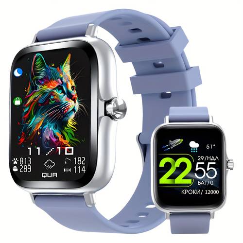 stylish 1 83 inch smartwatch for men and women black silicone band wireless calling answer dial sleep monitoring 100 sport assistant calculator compatible with and for iphone perfect valentines day and easter gift