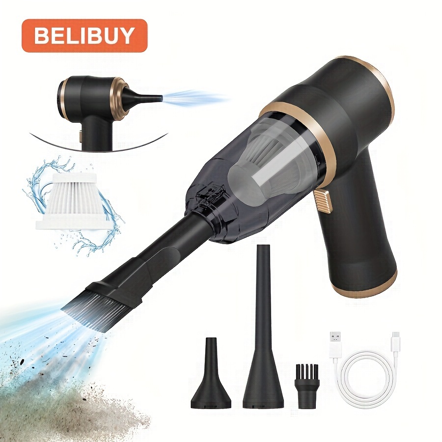 

1pc, Aspirateur à main fil 2-en-1, Portable Haute Voiture et Maison avec Brosse de Sol, Outils de Nettoyage