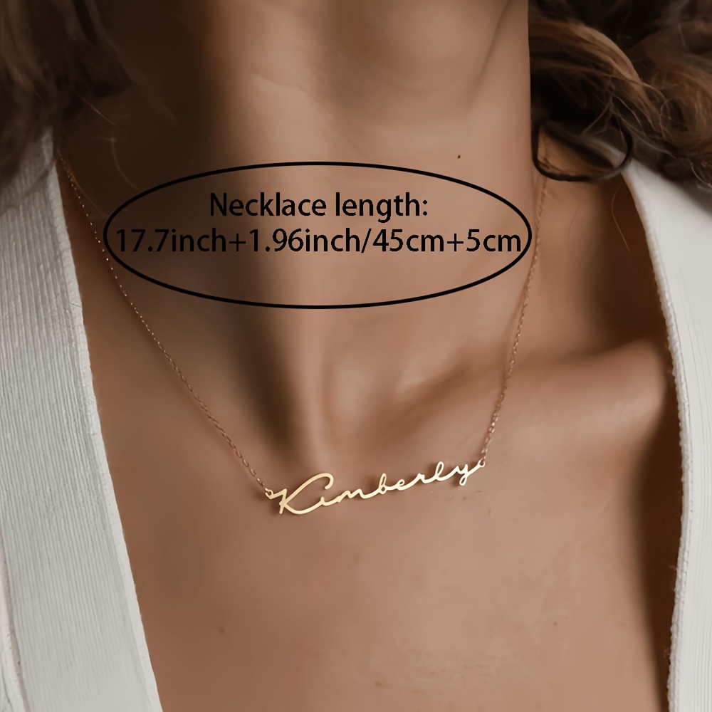 Personalized Exquisite Name Necklace, Customizable Gift for Her