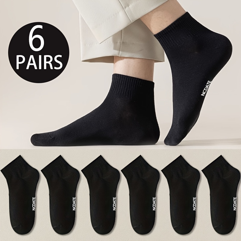 E-shop 6 Paar Herren Atmungsaktive Low-Cut Sport-Socken - Feuchtigkeitsableitend, geeignet für Sport, Freizeit & Business, Mehrfarbig