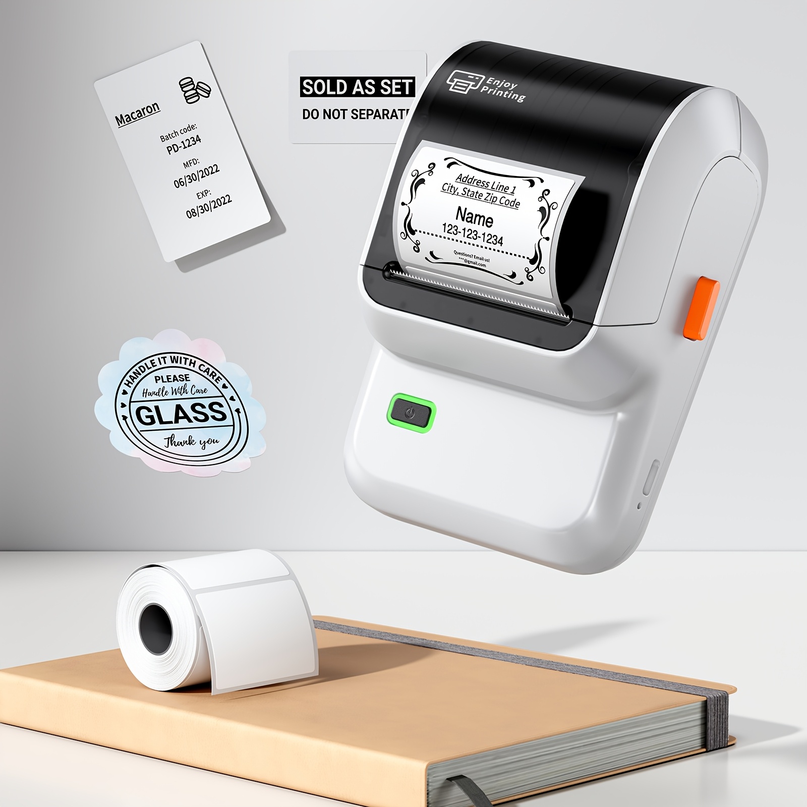 TEMU [Imprimante d'étiquettes de câbles] Créateur d'étiquettes, doté d'une application polyvalente avec 1000 et 300 modèles. Imprimante d'étiquettes