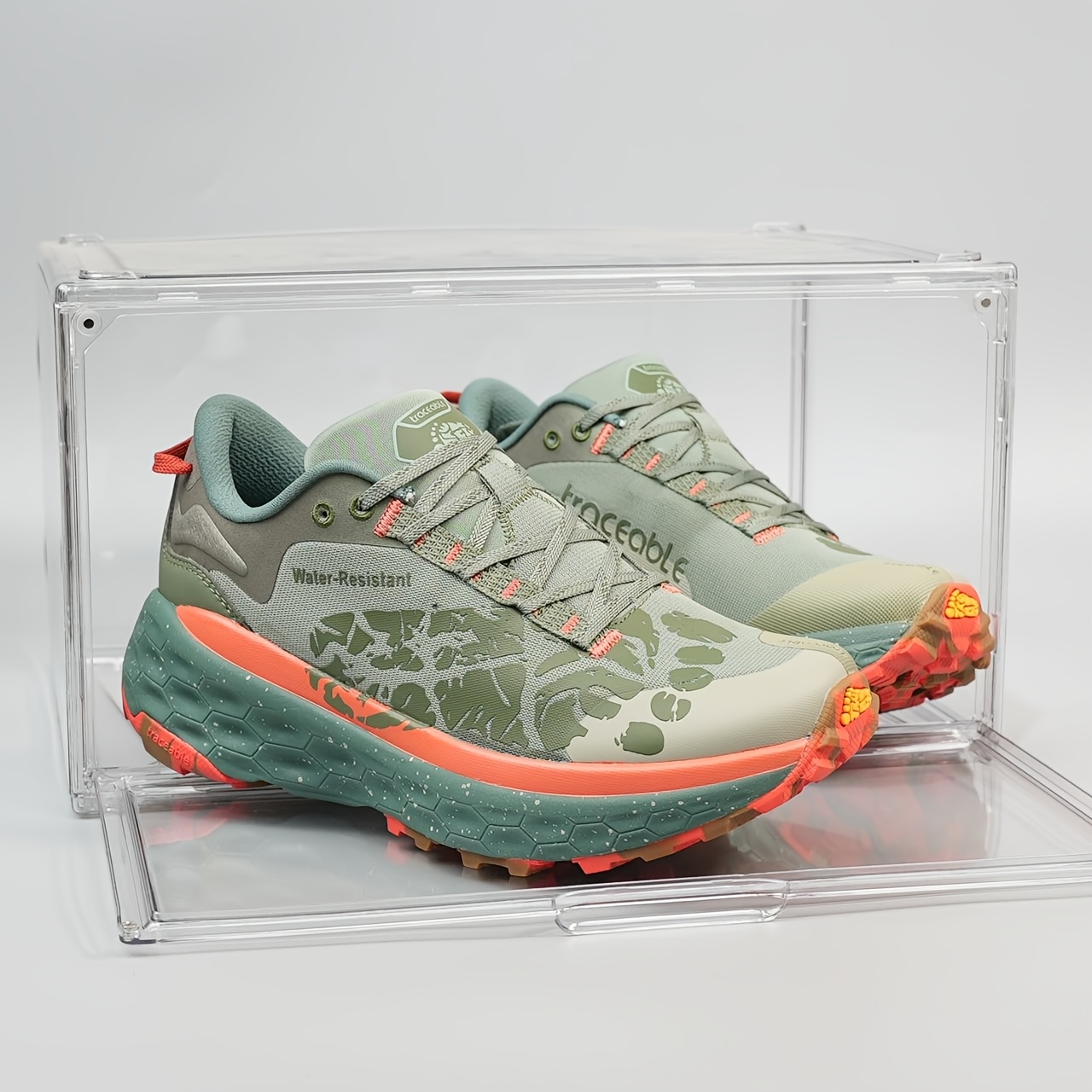 [Sneakers] Men'S Outdoor Shoes Men'S Shoes Lightweight Comfortable Shock Absorption Trail Running Shoes Anti Slip Casual Shoes Fashion Versatile Sports Running Shoes