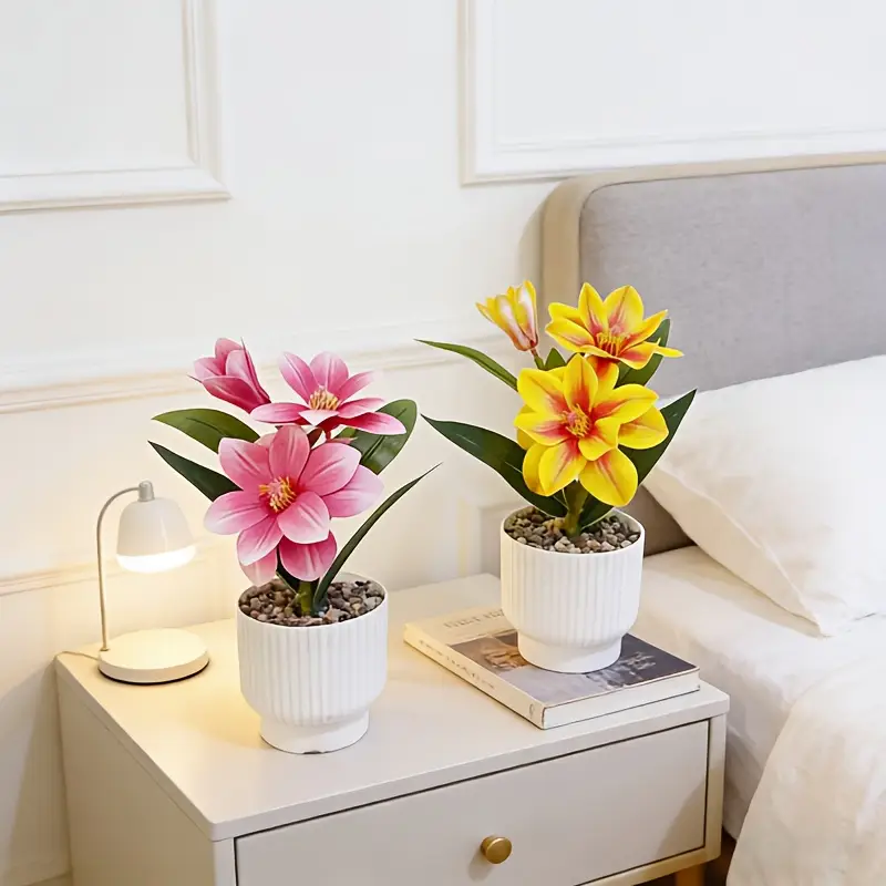 künstliche blumen pflanzen einschließlich magnolienblüten in