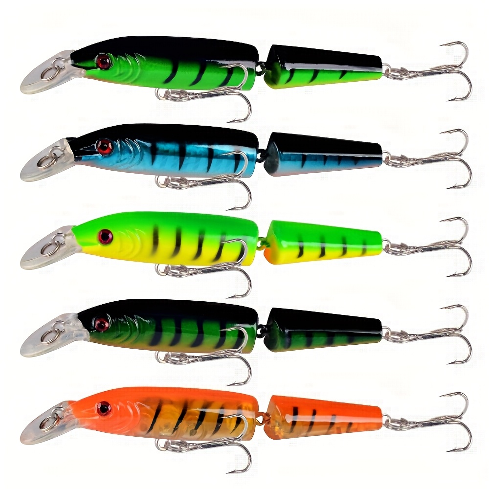 TEMU 5pcs Fishing Lures Crankbaits Sinking Lure Artificial Bait Pike Carp Pesca Tackle